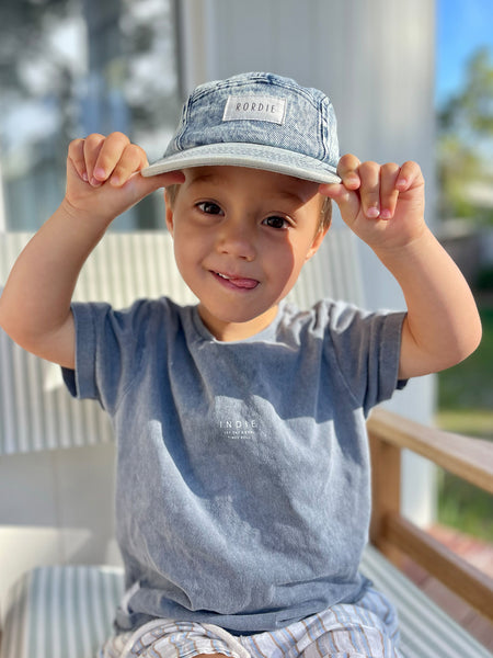 Denim Cap by Rordie in Blue ~ Baby, Toddler and Kids Hats