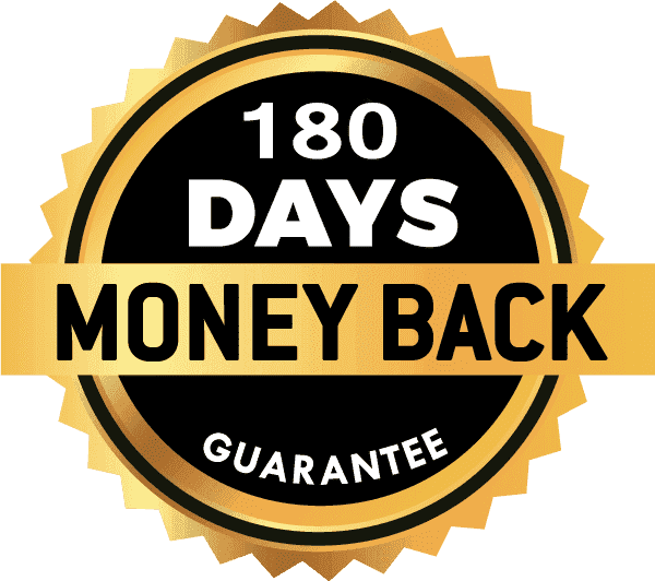 Neuro Serge 180 day money back guarantee seal